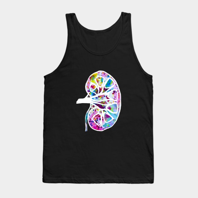 Confetti Kidney (Dark Background) Tank Top by ayemfid